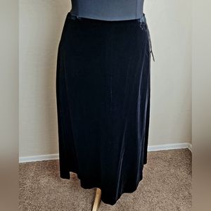 Ralph Lauren Black Velvet Skirt